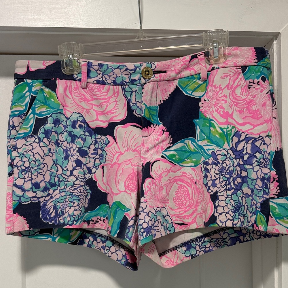 Lilly Pulitzer Pink and Blue Floral Shorts